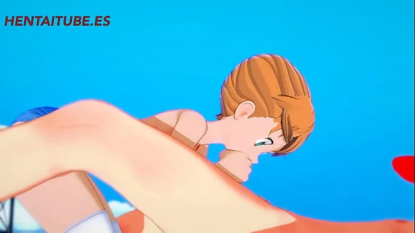 Pokemon Hentai 3D - Misty x Ash. Handjob, Blowjob & Fuck with cum inside - Anime Porn